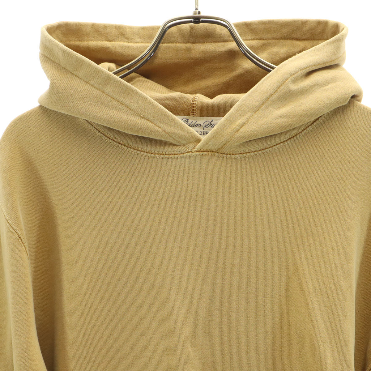 REMI RELIEF レミレリーフ 日本製 長袖 ヴィンテージ加工 スウェットパーカー M イエローベージュ メンズ