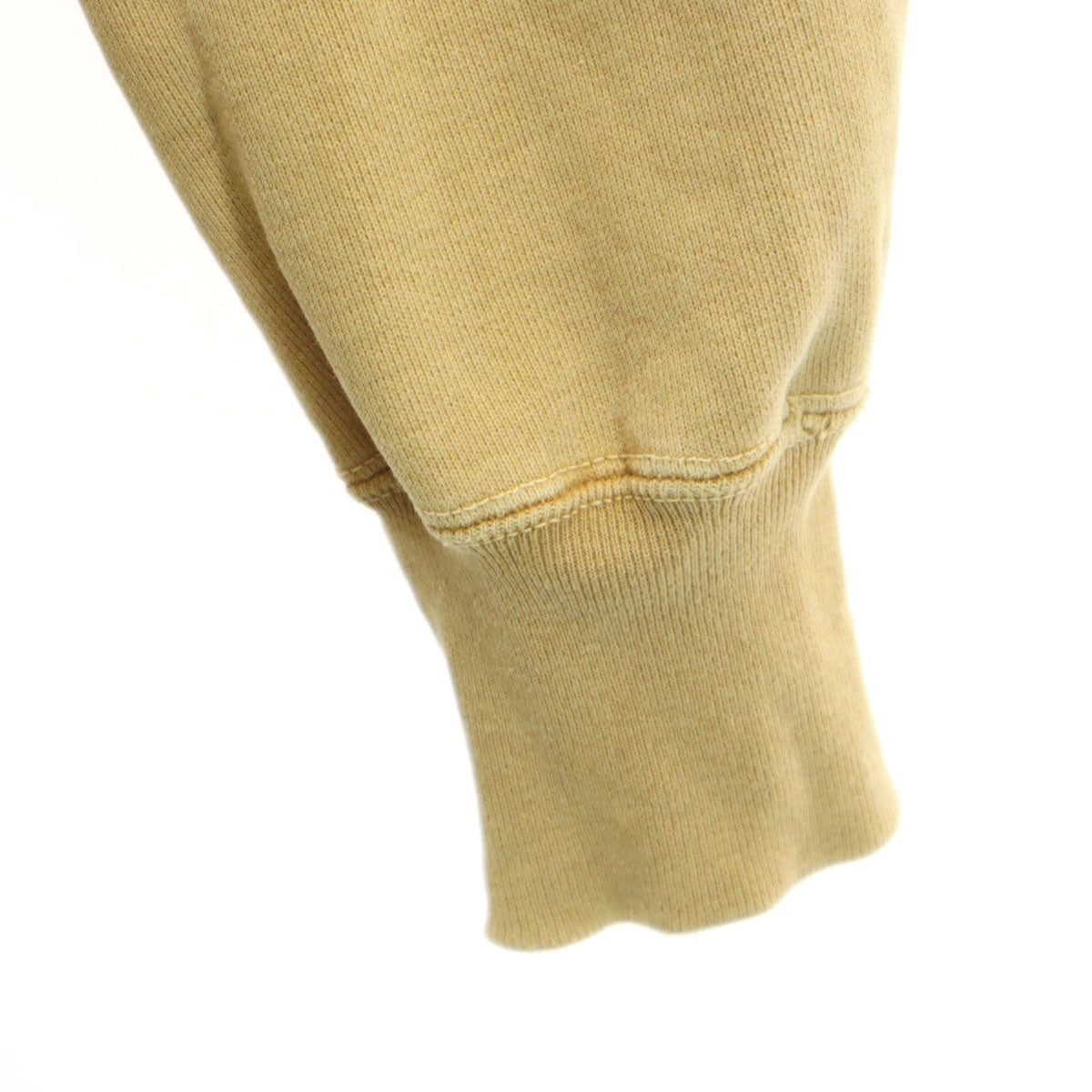 REMI RELIEF レミレリーフ 日本製 長袖 ヴィンテージ加工 スウェットパーカー M イエローベージュ メンズ