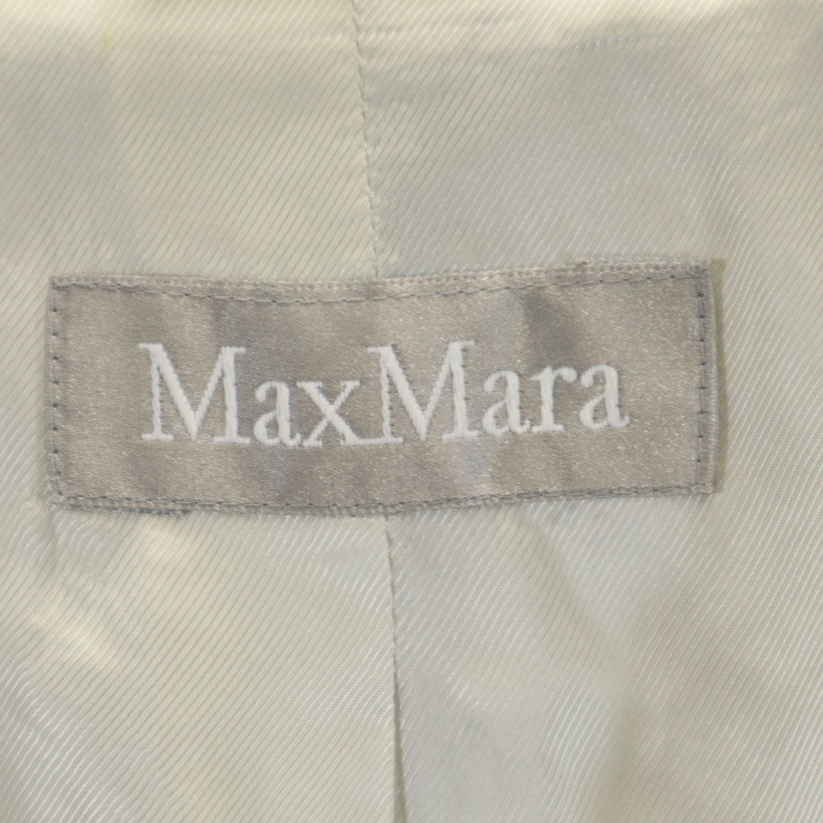 MAX MARA マックスマーラ イタリア製 テーラードジャケット 42 ライトグレー レディース