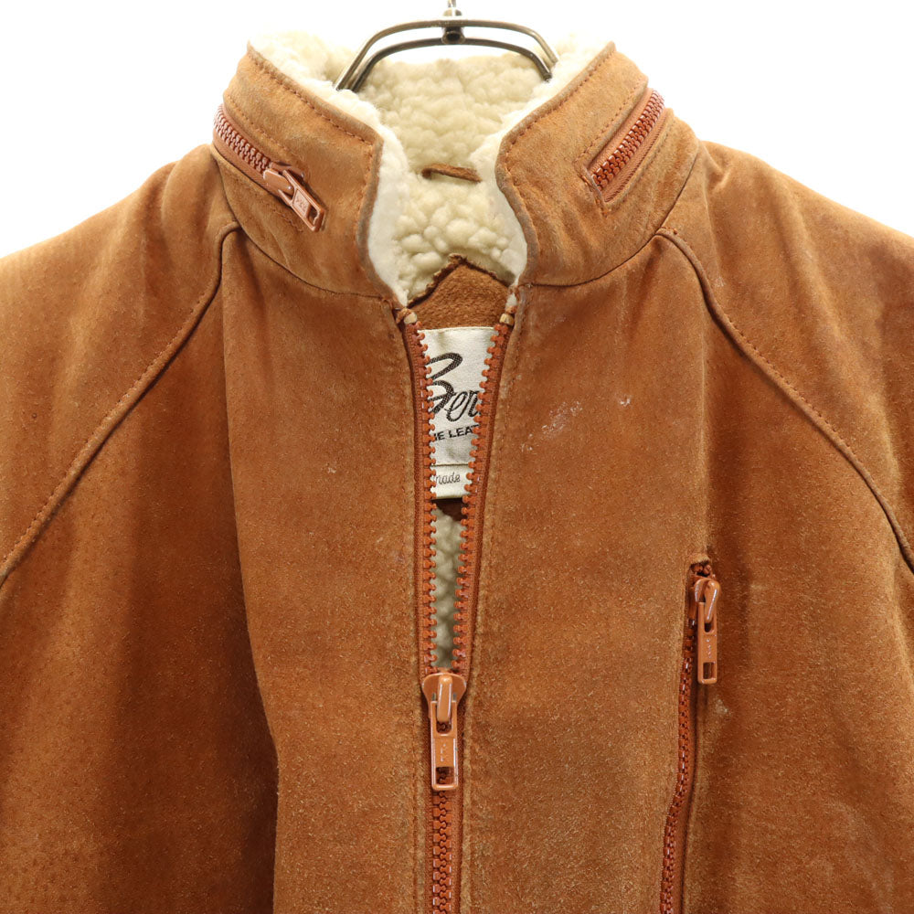 バーマンズ 80s ヴィンテージ ムートンジャケット 40 キャメル メンズ