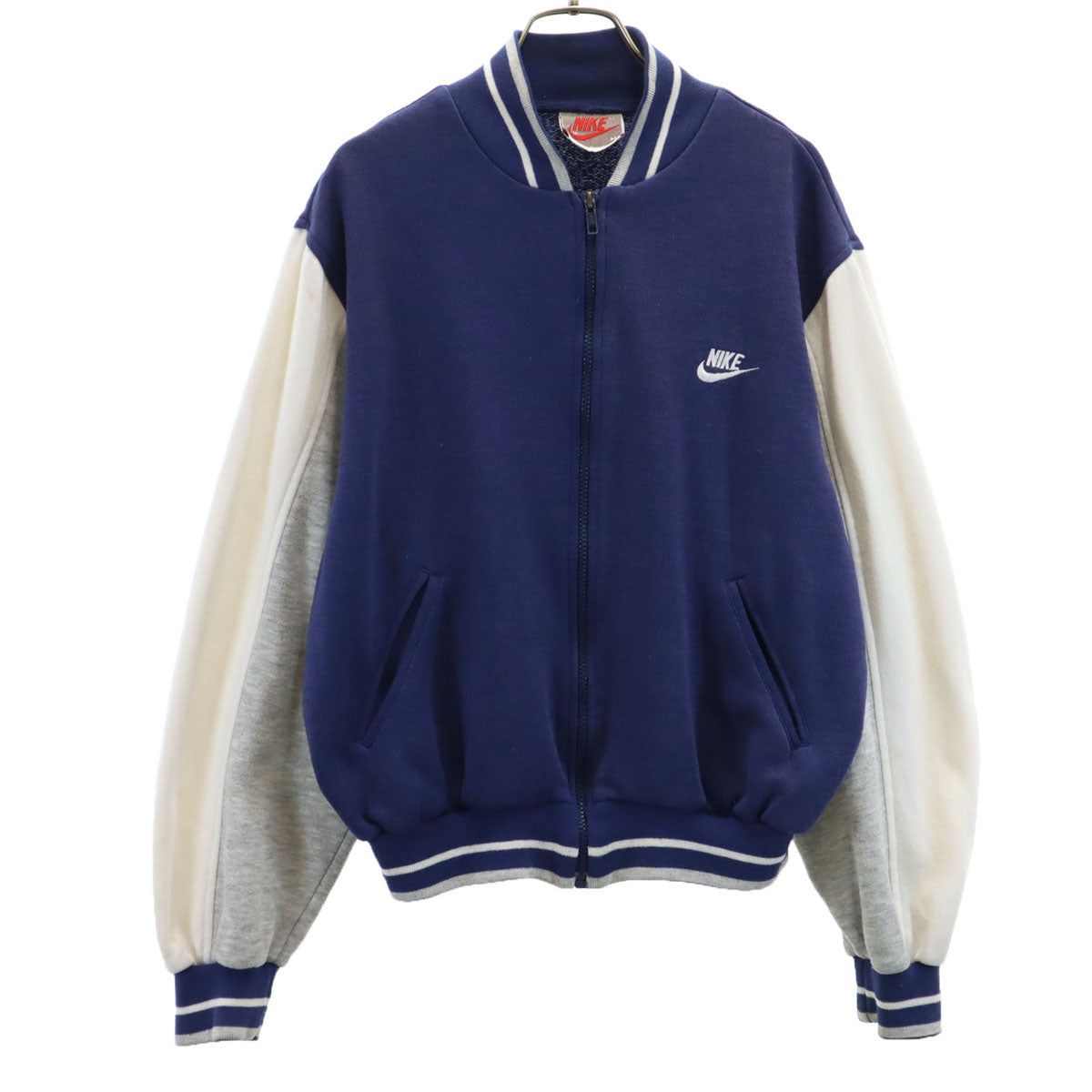 NIKE 80～90s ランニングウェア 上下セット 銀タグ ヴィンテージ 陸上 銀タグ80's ナイキNike 上下セット 青/グレー ナイロン Y2K