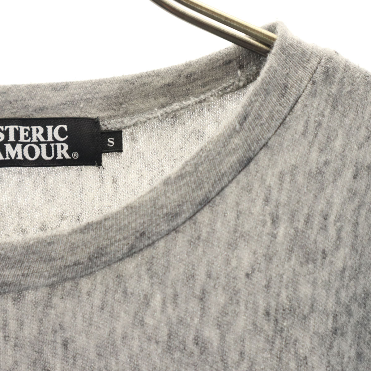 HYSTERIC GLAMOUR ヒステリックグラマー 長袖 Tシャツ S グレー ロンT メンズ