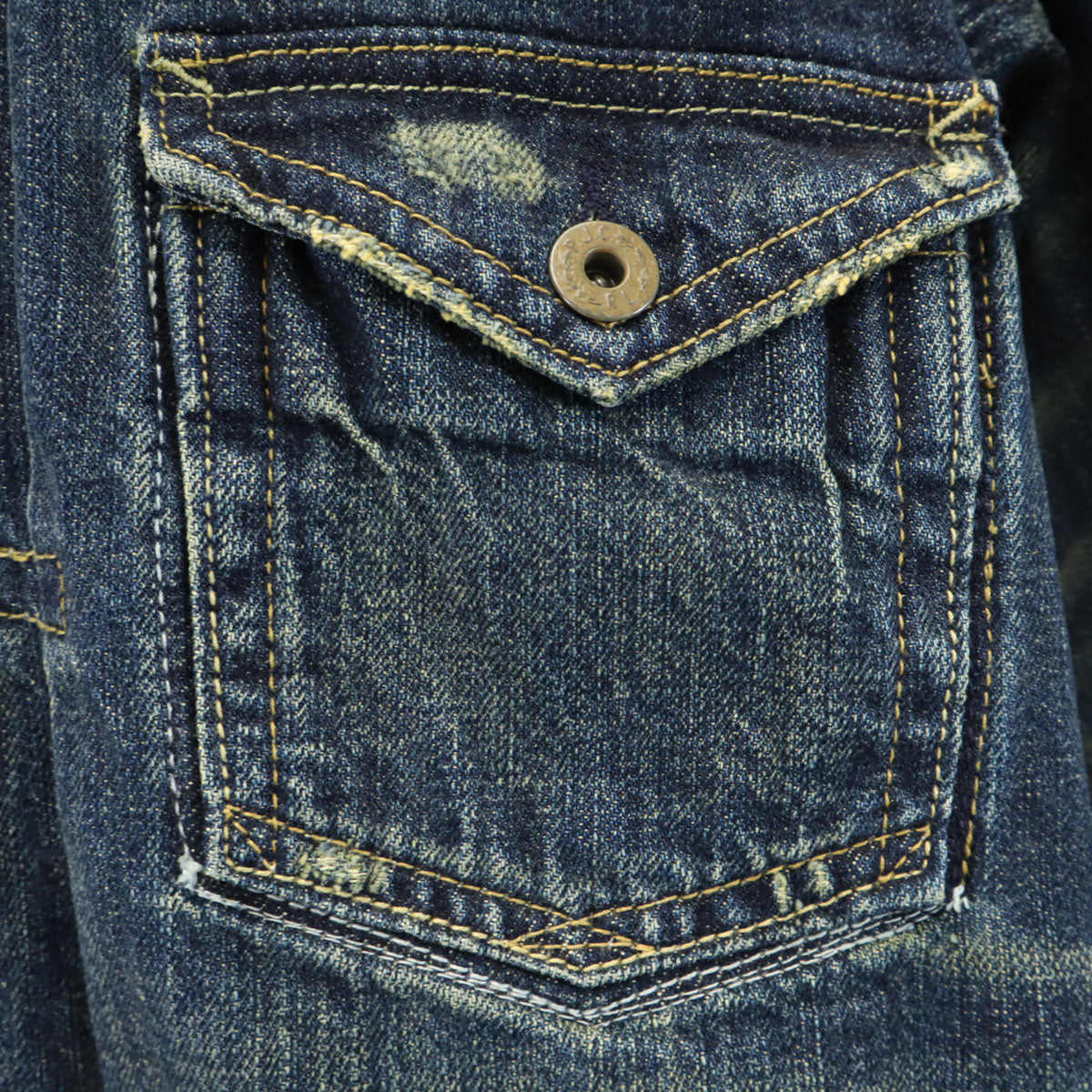 POLO RALPH LAUREN ポロラルフローレン ダメージ加工 デニムジャケット M ジージャン メンズ