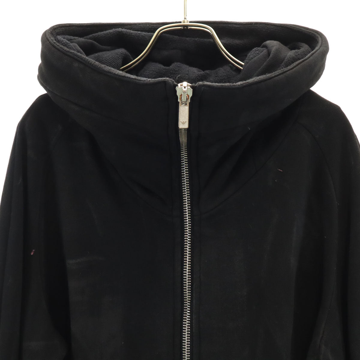 Emporio Armani エンポリオアルマーニ イタリア製 長袖 スウェット ジップパーカー L 黒 メンズ