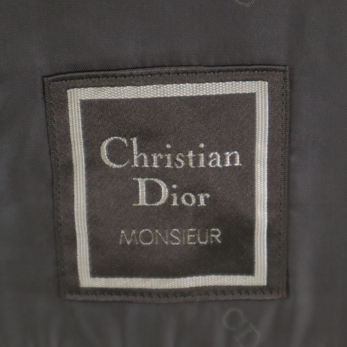 Christian Dior クリスチャンディオール 90s シルクブレンド オールド テーラードジャケット AB-4 グレー メンズ