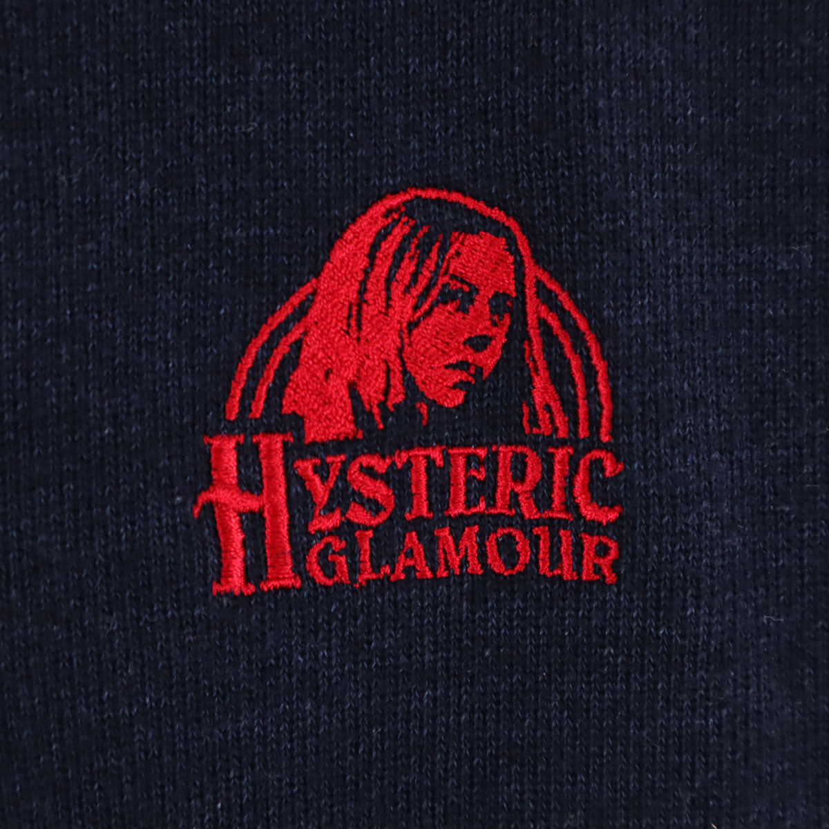 HYSTERIC GLAMOUR ヒステリックグラマー 長袖 ジップパーカー S ネイビー メンズ
