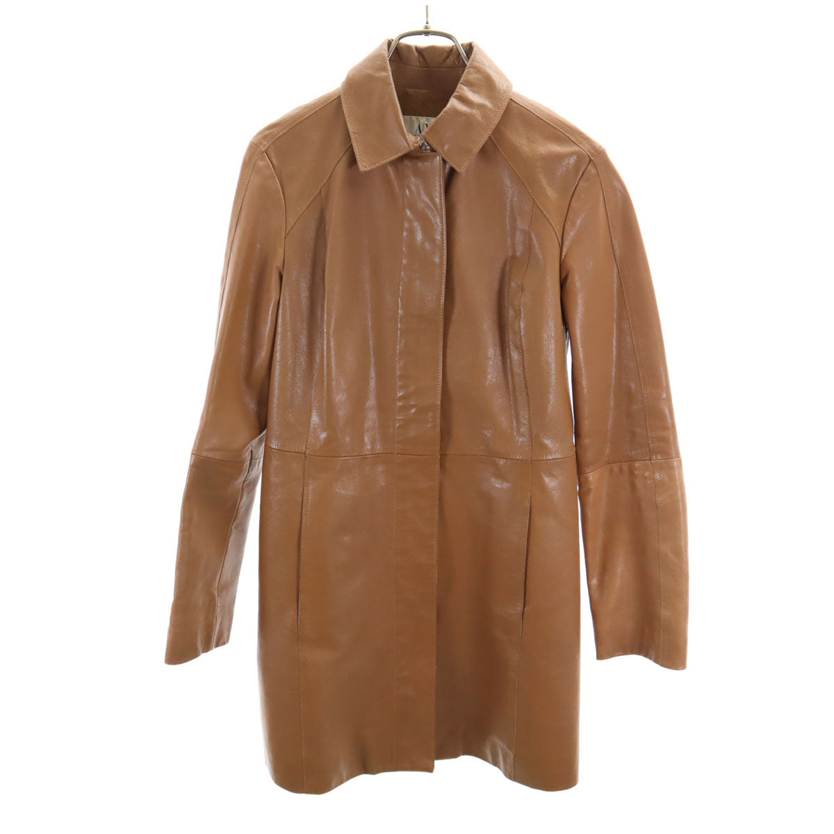 ARMANI EXCHANGE アルマーニエクスチェンジ 90s オールド レザーコート S キャメル レディース