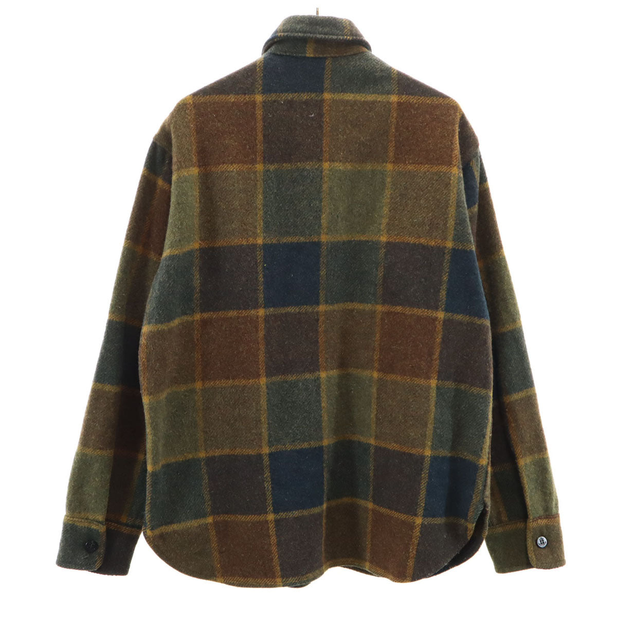TOWNCRAFT タウンクラフト 70s ヴィンテージ チェック柄 長袖 ネルシャツ M イエローブラウン ペニーズ メンズ