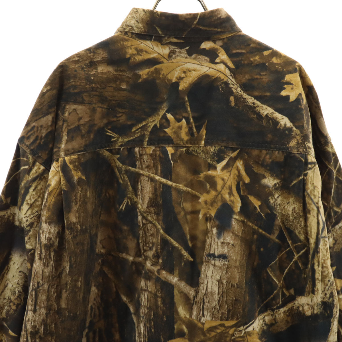 Columbia コロンビア リアルツリー柄 長袖 ボタンダウンシャツ XXL ブラウン アウトドア ビッグサイズ メンズ