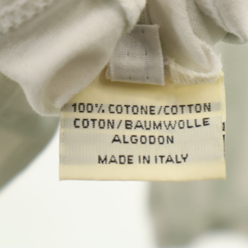 HERMES エルメス イタリア製 長袖 Vネック カットソー M ホワイト レディース