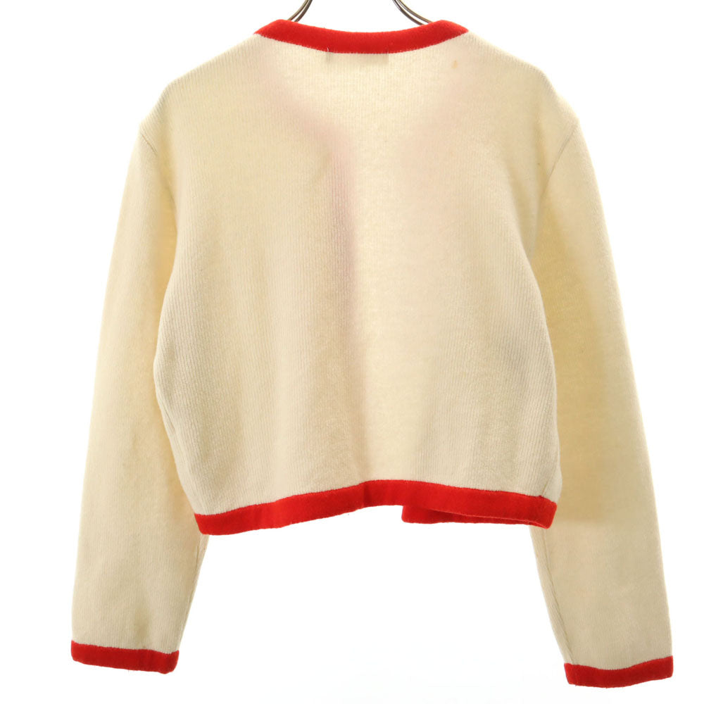 COMME des GARCONS コムデギャルソン 88AW ヴィンテージ 日本製 長袖 パイピング カーディガン ベージュ レディース