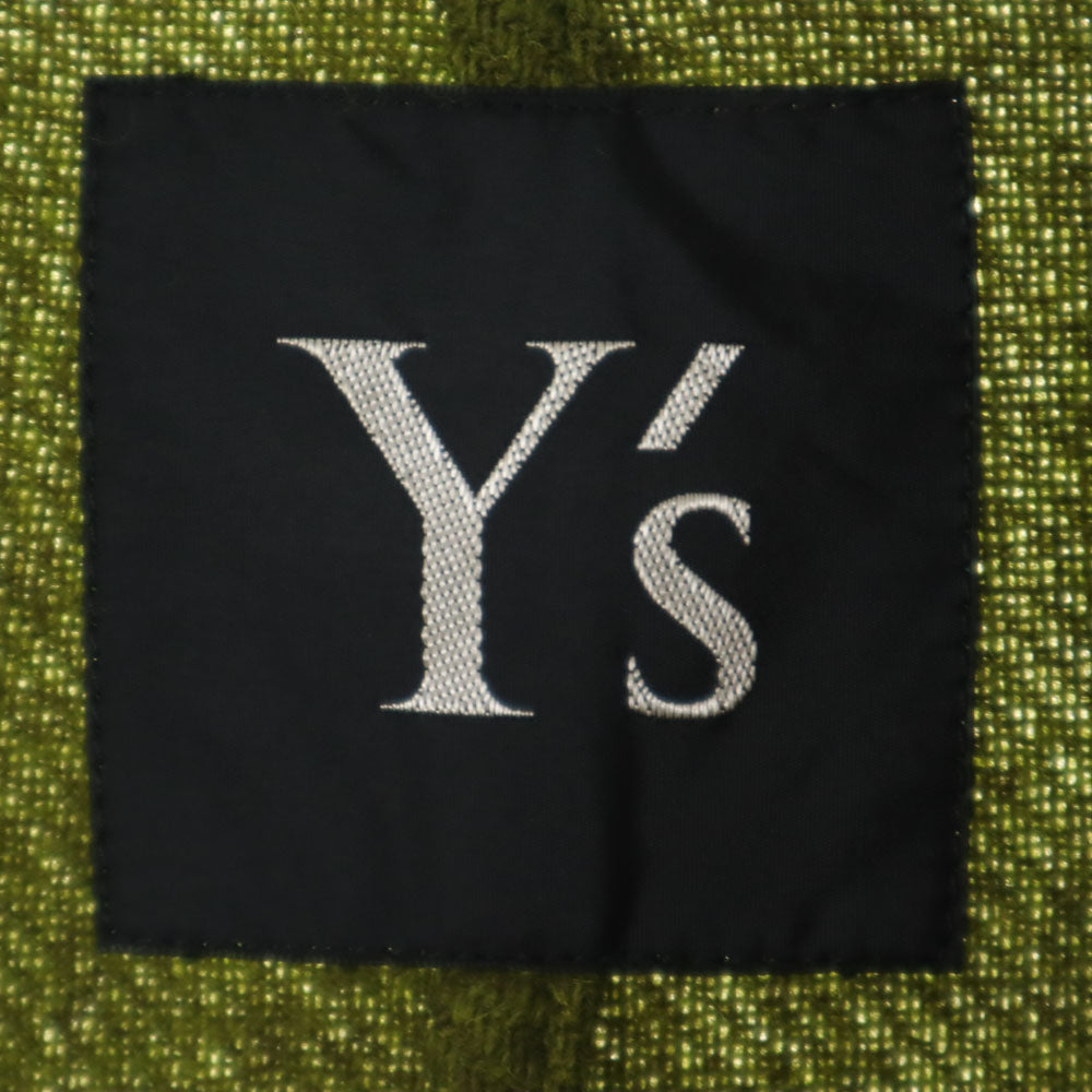 Y's ワイズ 80s 日本製 ヴィンテージ 開襟 ジャケット カーキ メンズ