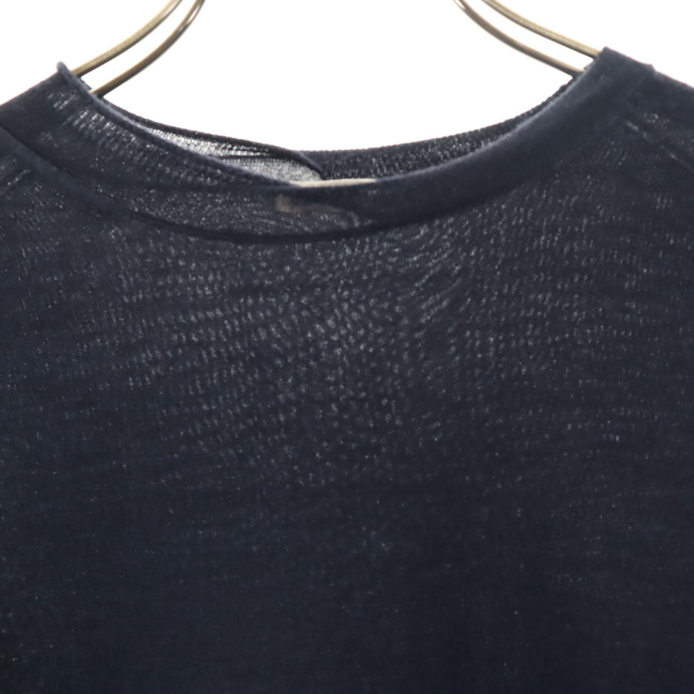 CELINE セリーヌ ウールブレンド 長袖 カットソー XS ネイビー レディース