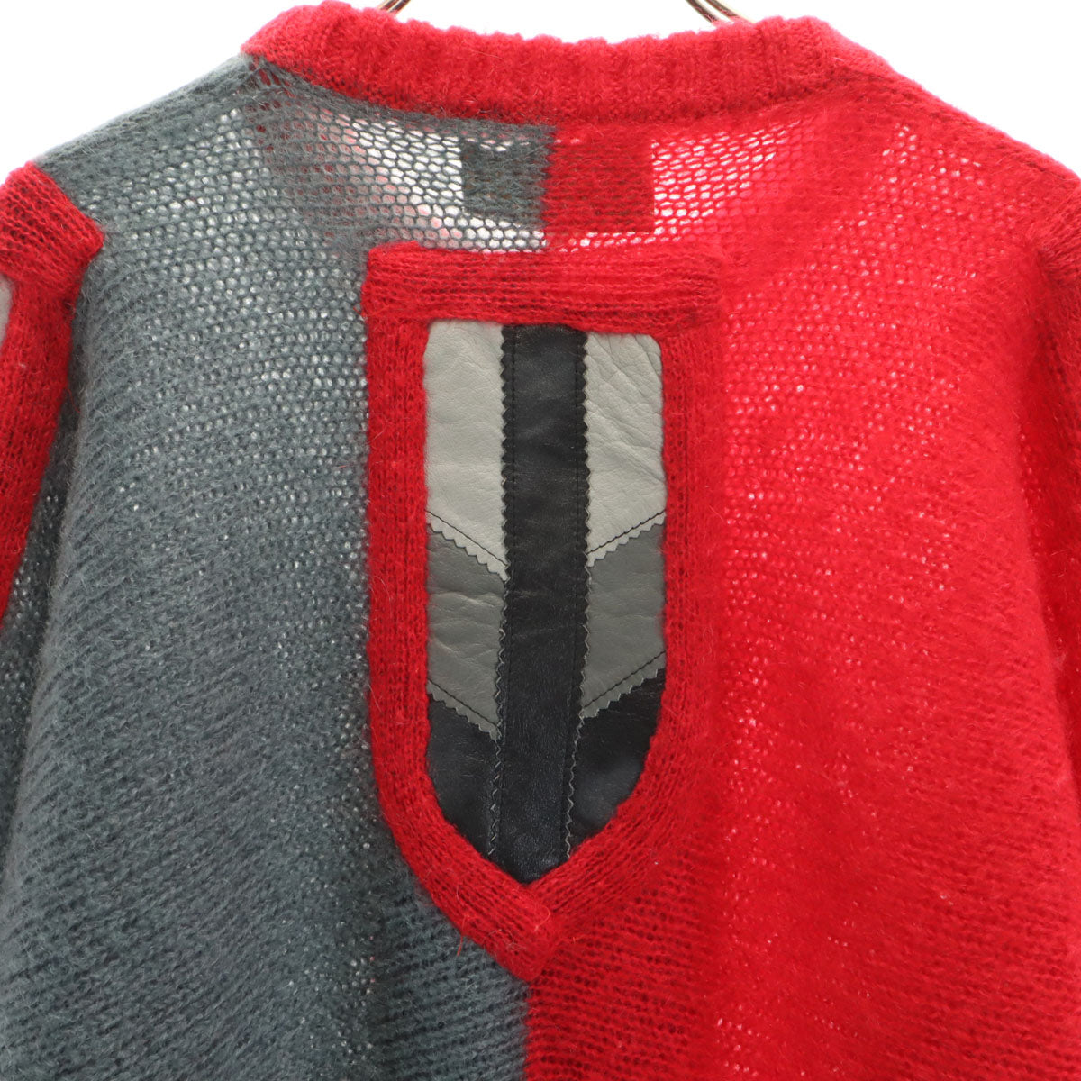 Eugeue 70s 80s モヘアブレンド ヴィンテージ 長袖 セーター M グレー ニット メンズ