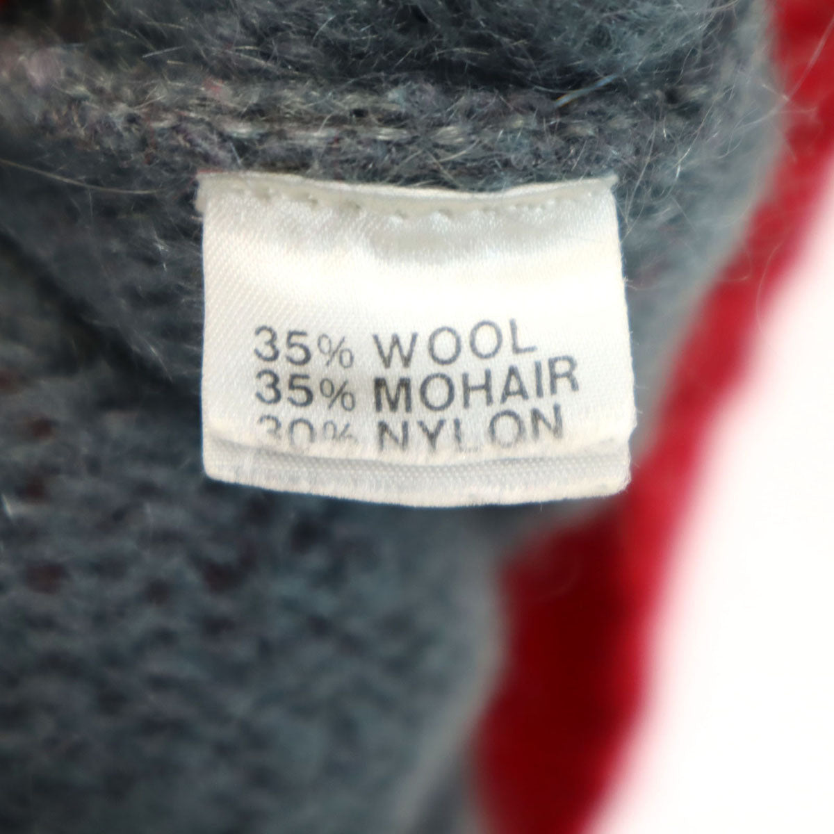 Eugeue 70s 80s モヘアブレンド ヴィンテージ 長袖 セーター M グレー ニット メンズ