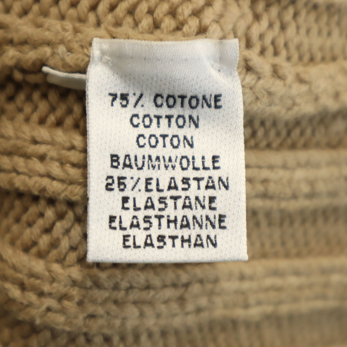 CRUCIANI クルチアーニ イタリア製 長袖 ハーフジップ ニット ベージュ セーター レディース