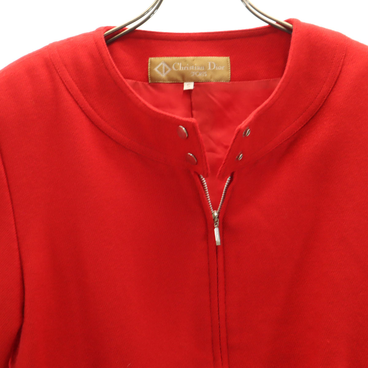 Christian Dior SPORTS クリスチャンディオールスポーツ 90s オールド ウールジャケット S レッド レディース