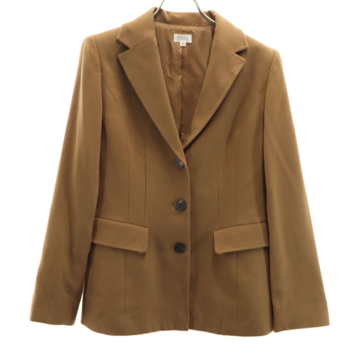 FOXEY BOUTIQUE フォクシー ブティック 日本製 カシミヤ100％ テーラードジャケット 40 ブラウン レディース