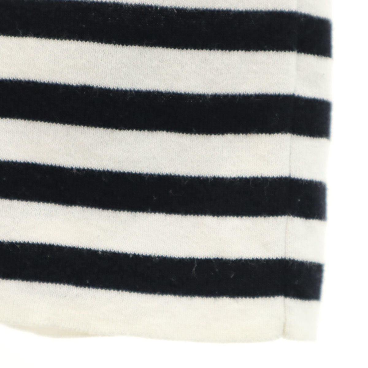 Mila Owen ミラオーウェン ボーダー柄 長袖 ニット F ホワイト レディース