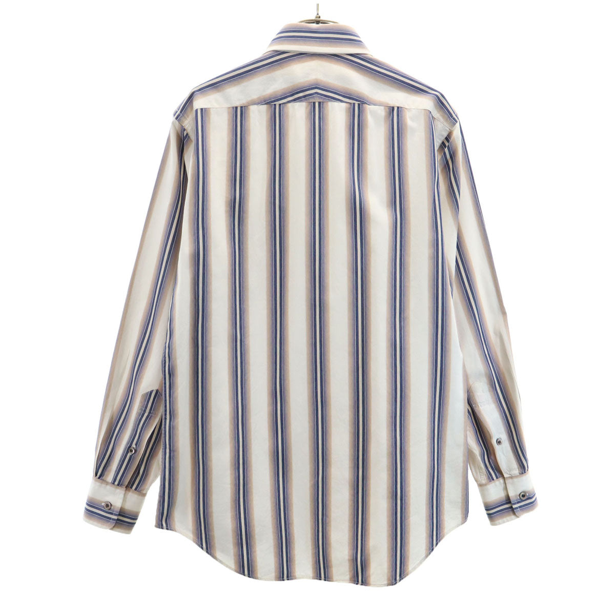 Paul Smith LONDON ポールスミスロンドン ストライプ柄 長袖 シャツ M アイボリー メンズ