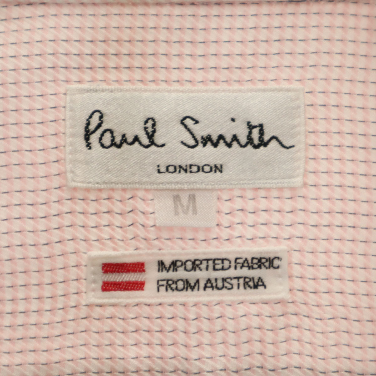 Paul Smith LONDON ポールスミスロンドン 総柄 長袖 シャツ M ピンク メンズ