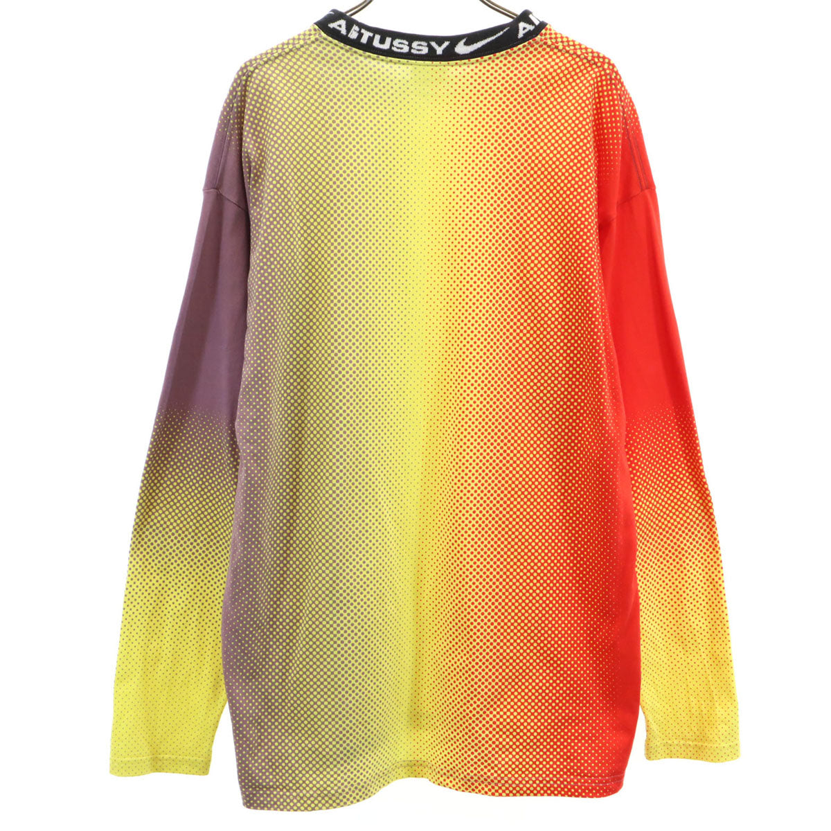 NIKE ナイキ STUSSY ステューシー コラボ グラデーション 長袖 Tシャツ S イエロー ロンT メンズ
