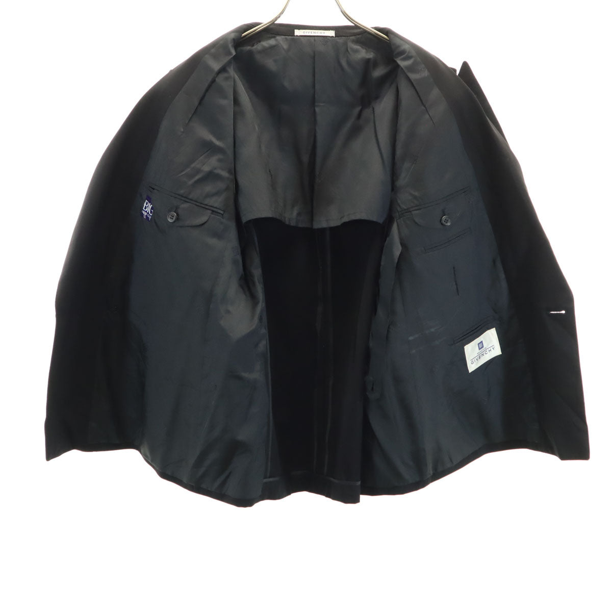 GIVENCHY ジバンシィ 90s ウール オールド テーラードジャケット BE3 黒 メンズ