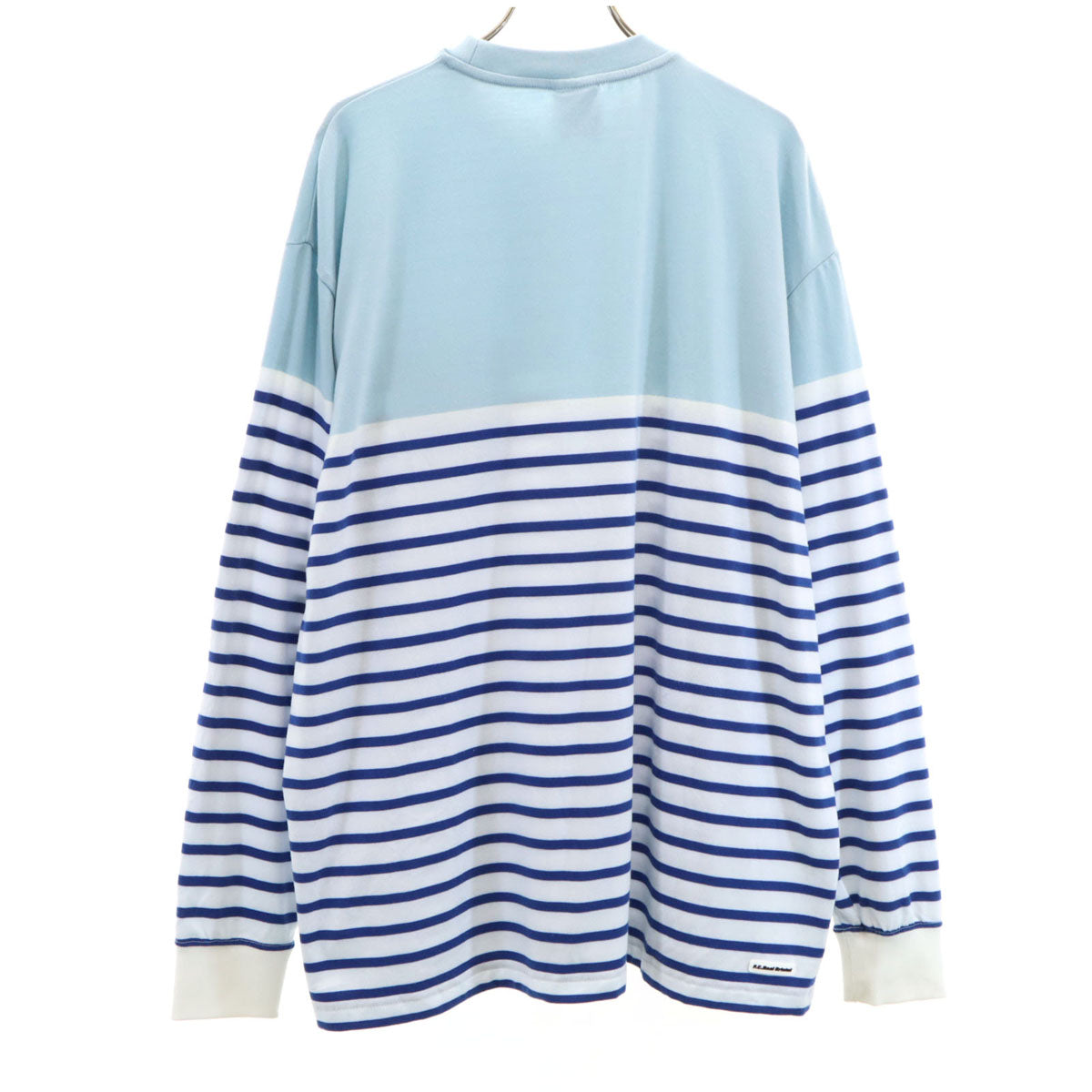 Bristol ブリストル ボーダー柄 長袖 Tシャツ L ブルー系 ロンT ポケT メンズ