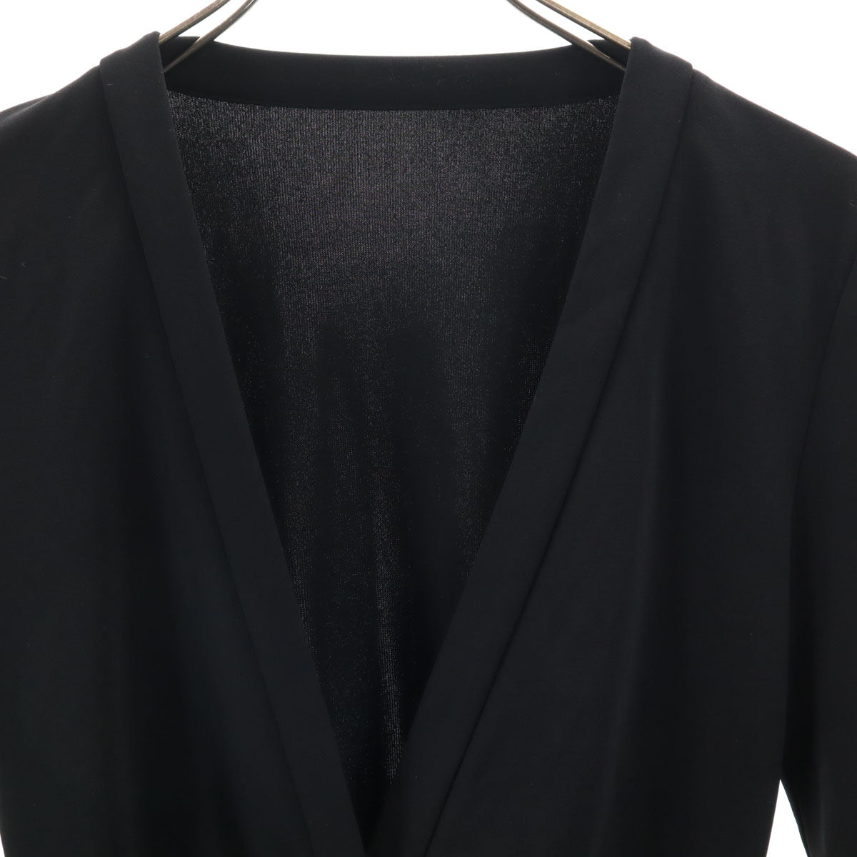 FOXEY NEW YORK フォクシーニューヨーク 日本製 長袖 Vネック カーディガン 40 ブラック レディース
