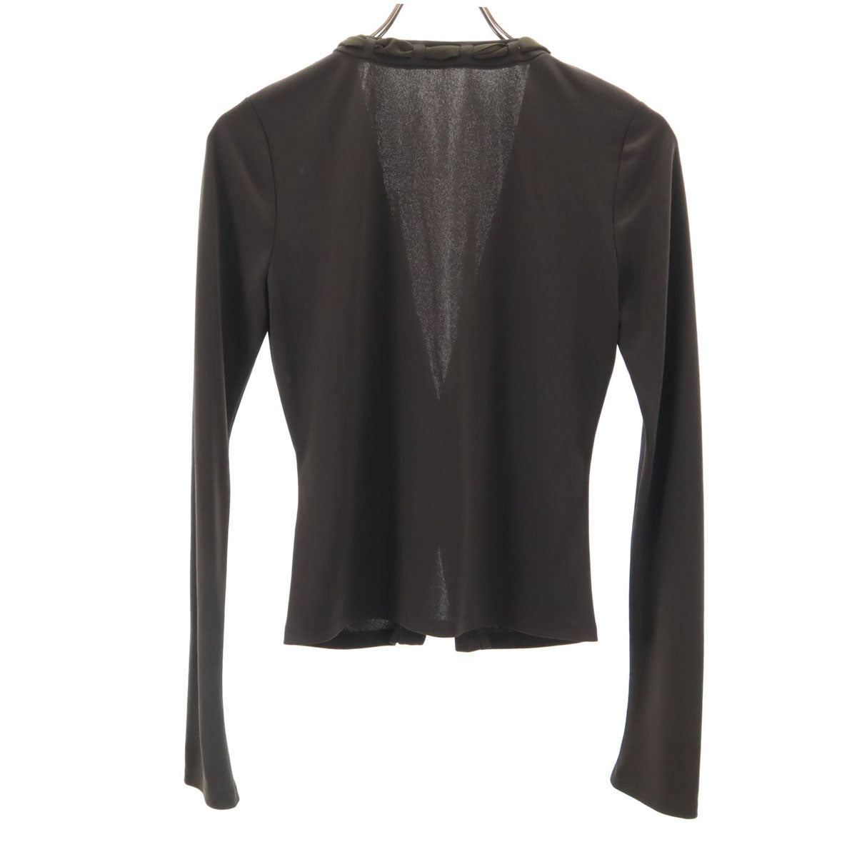 FOXEY NEW YORK フォクシーニューヨーク 日本製 長袖 Vネック カーディガン 40 ブラウン レディース