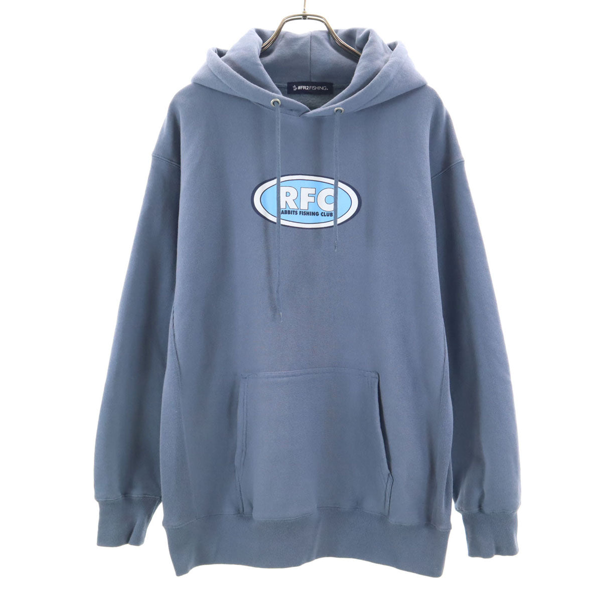 FR2 エフアールツー 長袖 パーカー XL ブルー系 裏起毛 メンズ