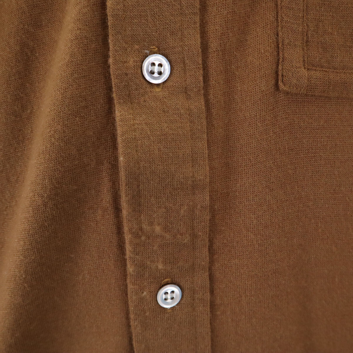 YVES SAINT LAURENT イヴサンローラン 90s オールド 長袖 ウールブレンド シャツ M キャメル メンズ