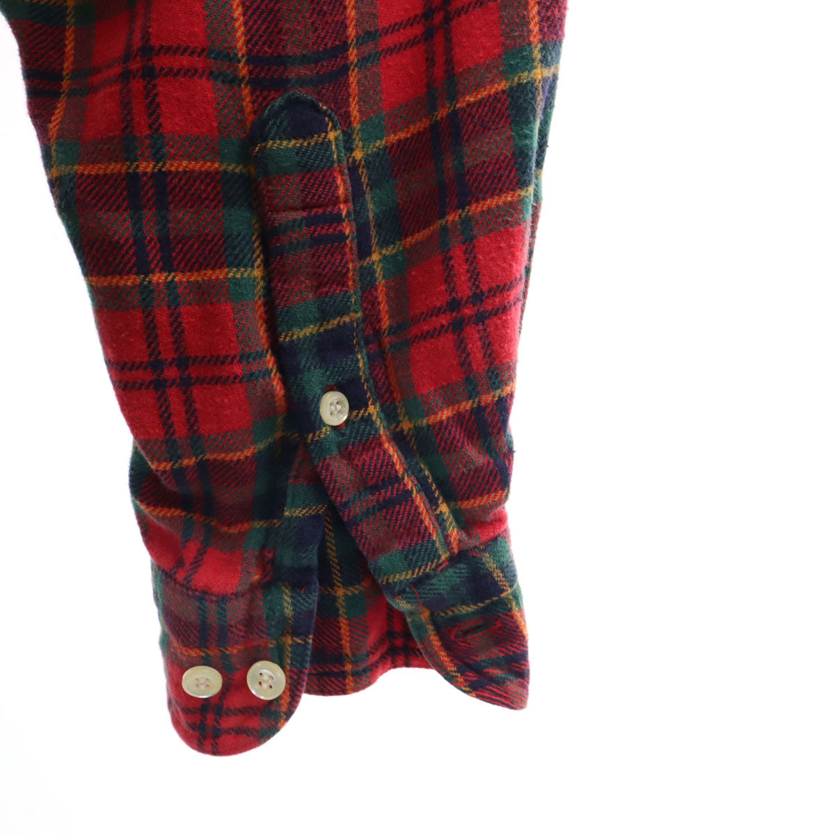 GAP ギャップ 90s オールド 長袖 チェックシャツ M レッド系 メンズ