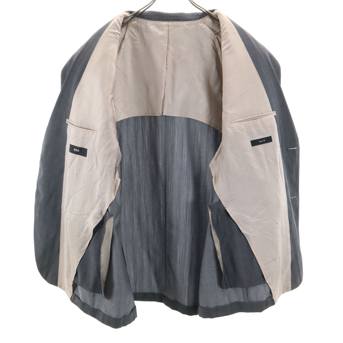 BOSS HUGO BOSS ボスヒューゴボス スーツ 上下 セットアップ グレー メンズ