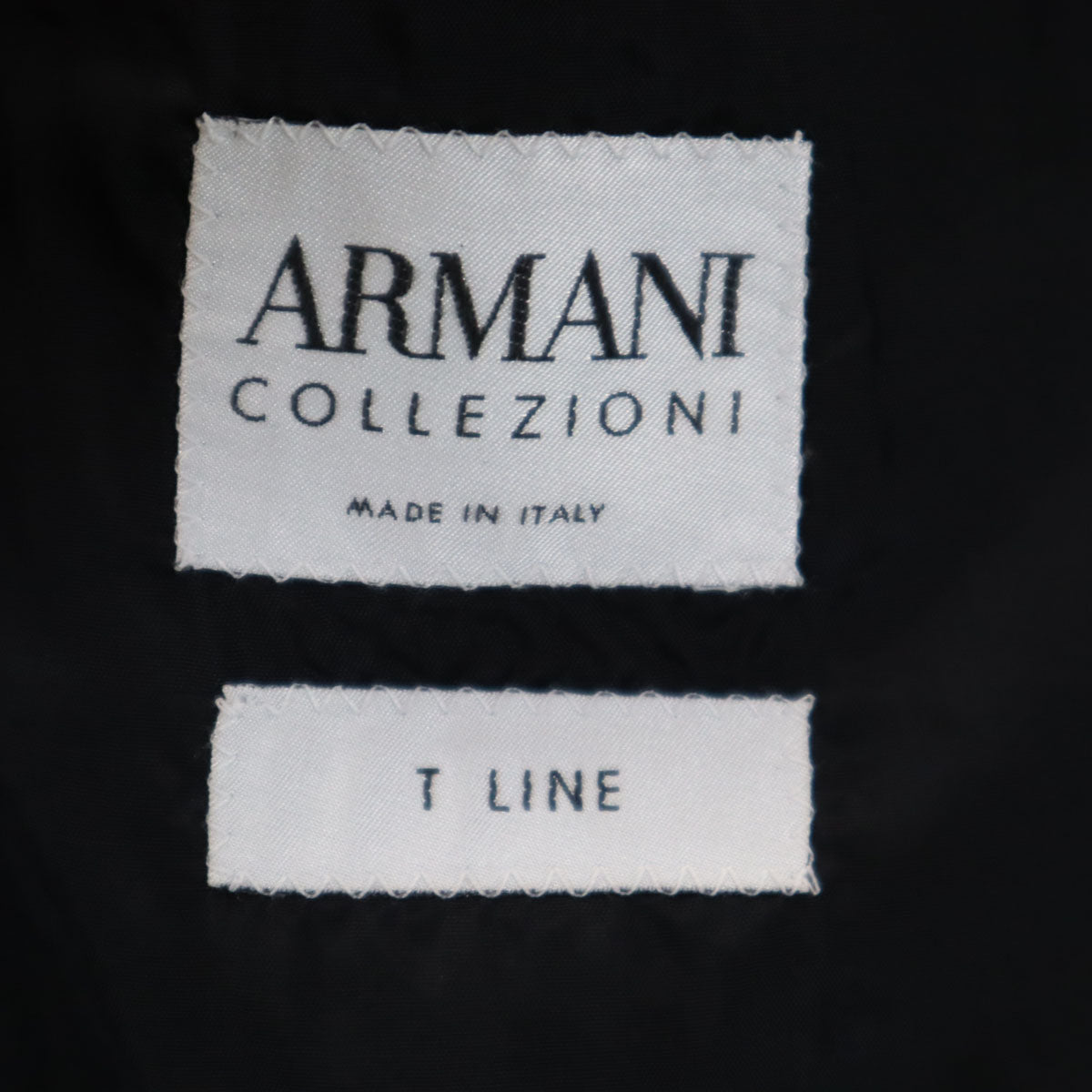 ARMANI COLLEZIONI アルマーニ コレツィオーニ イタリア製 スーツ 上下 セットアップ 46 ブラック メンズ