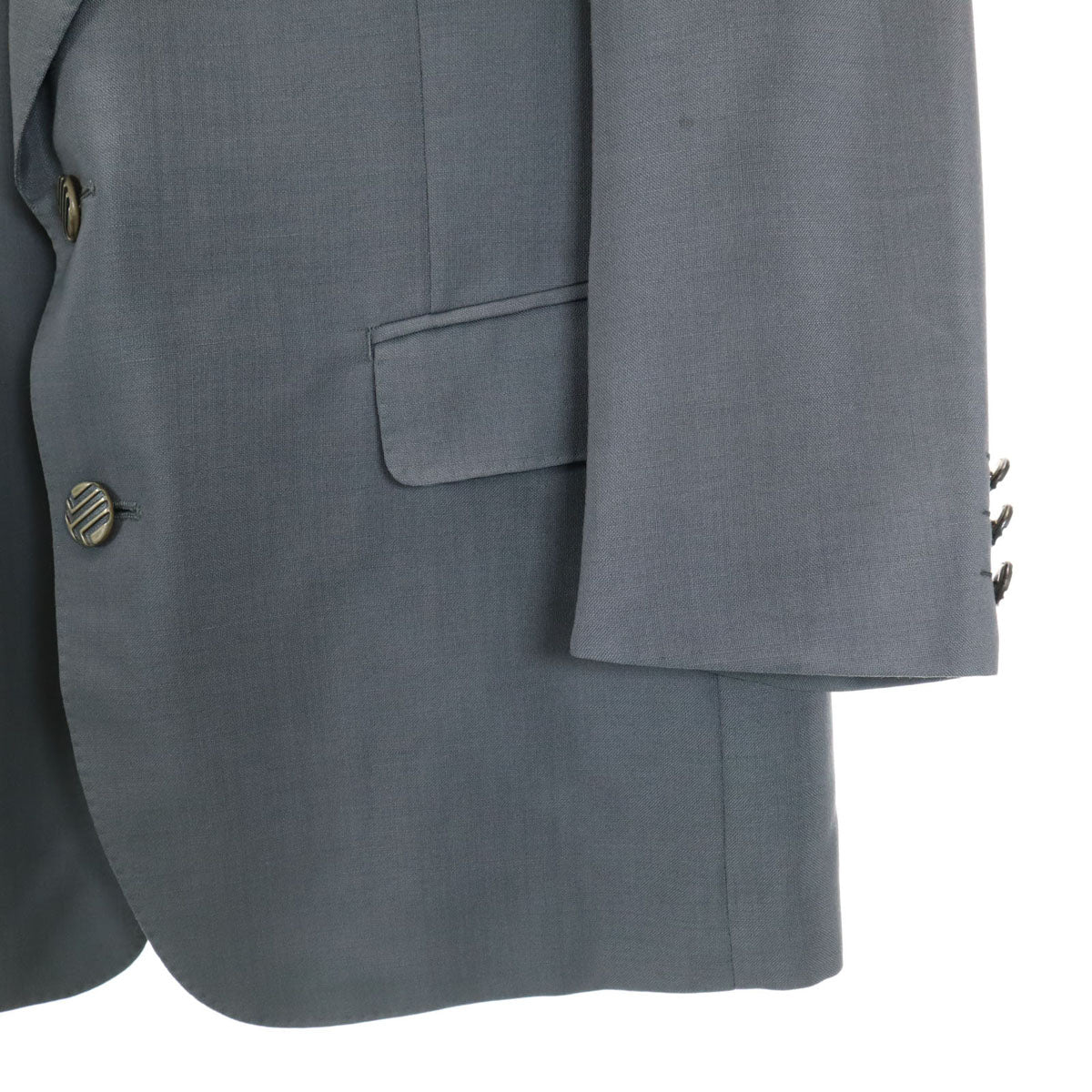 LANVIN ランバン 90s オールド スーツ 上下 セットアップ R46-44 グレー メンズ