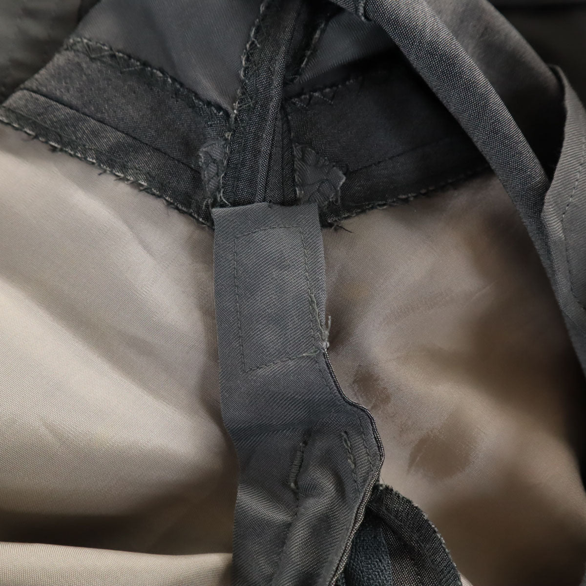 LANVIN ランバン 90s シルクブレンド オールド スーツ 上下 セットアップ M48-35 グレー メンズ