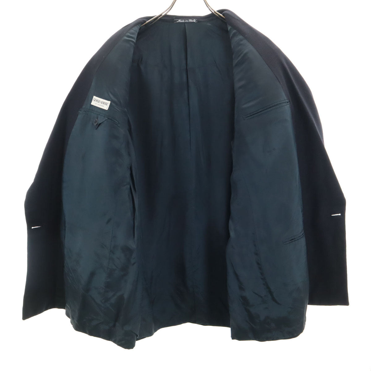 GIORGIO ARMANI LE COLLEZIONI ジョルジオアルマーニ コレツィオーニ 90s イタリア製 オールド スーツ 上下 セットアップ 41 ネイビー メンズ