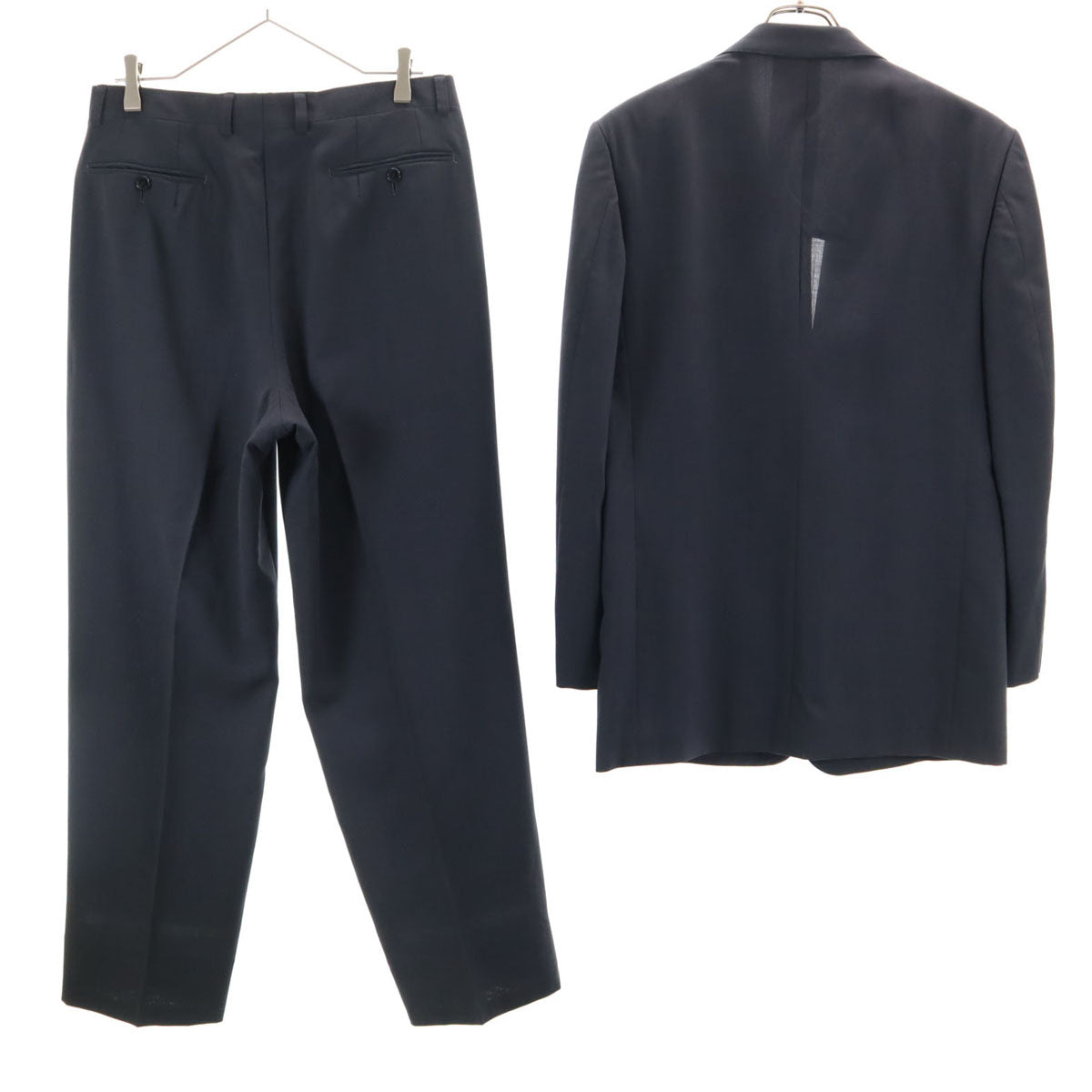 LANVIN CLASSIQUE ランバン クラシック 90s オールド スーツ 上下 セットアップ R46-44 グレー系 メンズ