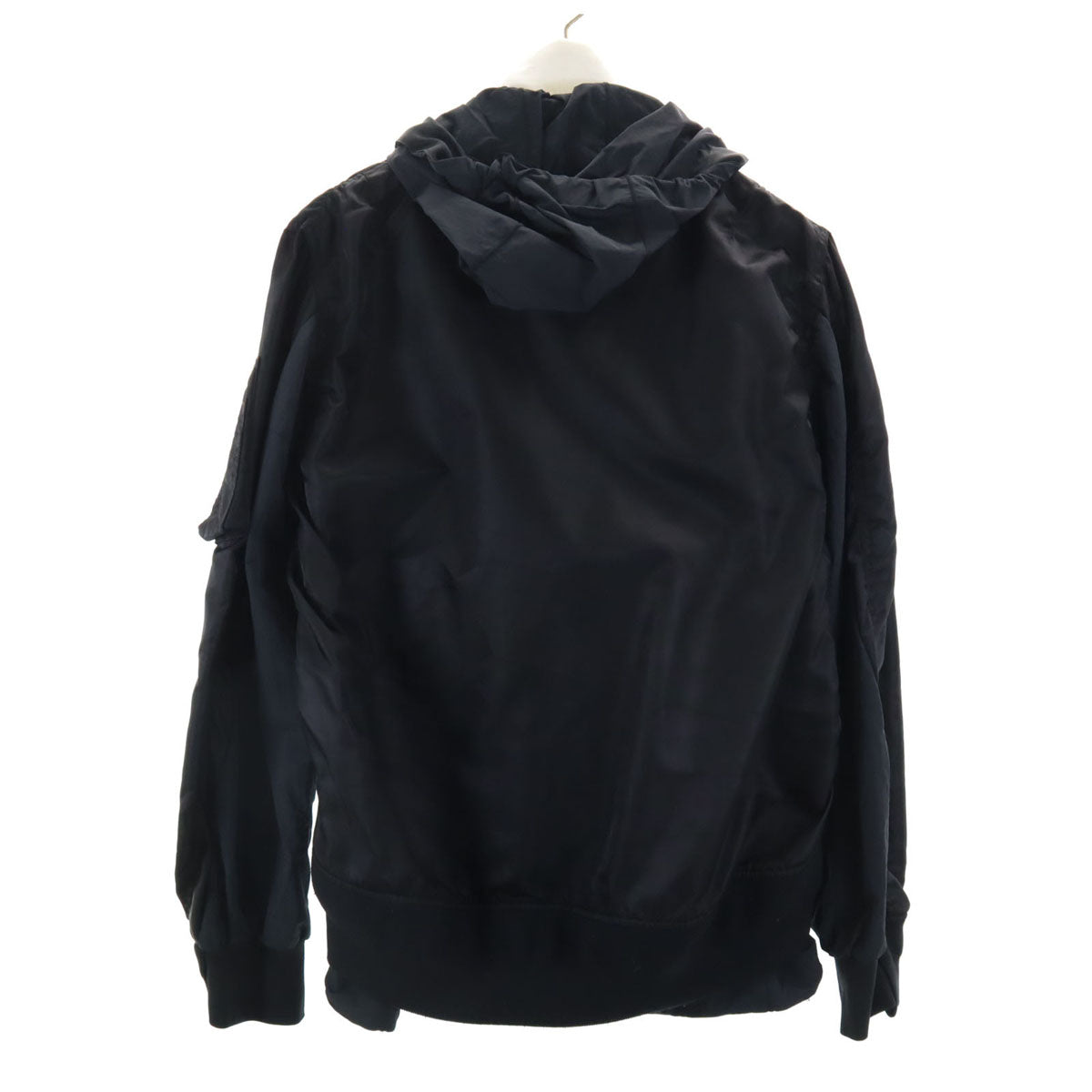 NIKE ナイキ 21AW sacai サカイ コラボ レイヤード ナイロンジャケット S ブラック メンズ