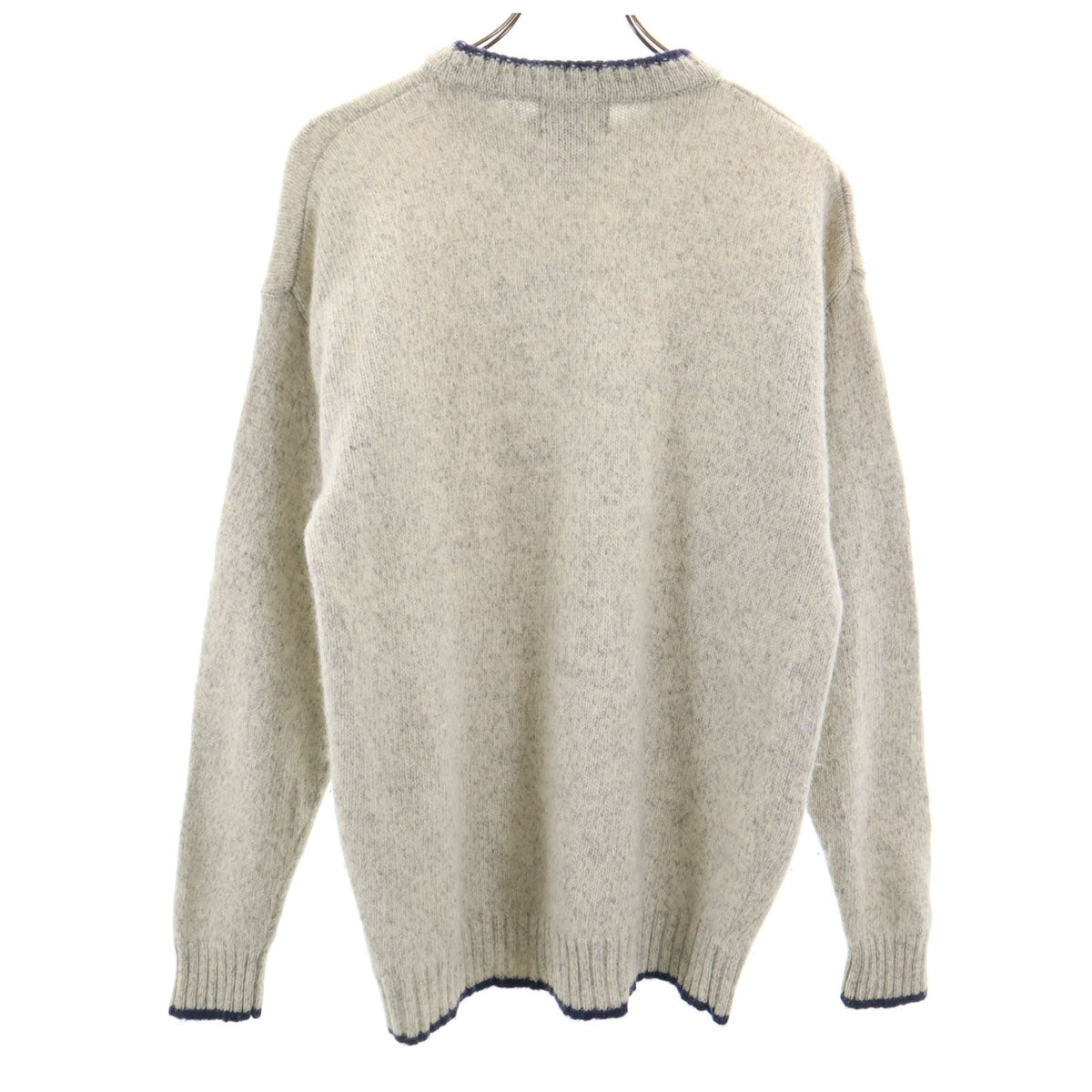 WOOLRICH ウールリッチ 80s 90s ウールブレンド オールド 長袖 ニット セーター L グレー系 メンズ