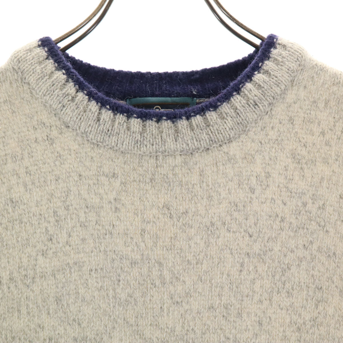 WOOLRICH ウールリッチ 80s 90s ウールブレンド オールド 長袖 ニット セーター L グレー系 メンズ