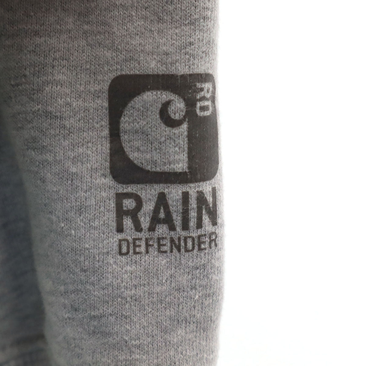 Carhartt カーハート 100617 企業モノ刺繍 長袖 ハーフジップ スウェットパーカー L グレー 裏起毛 メンズ