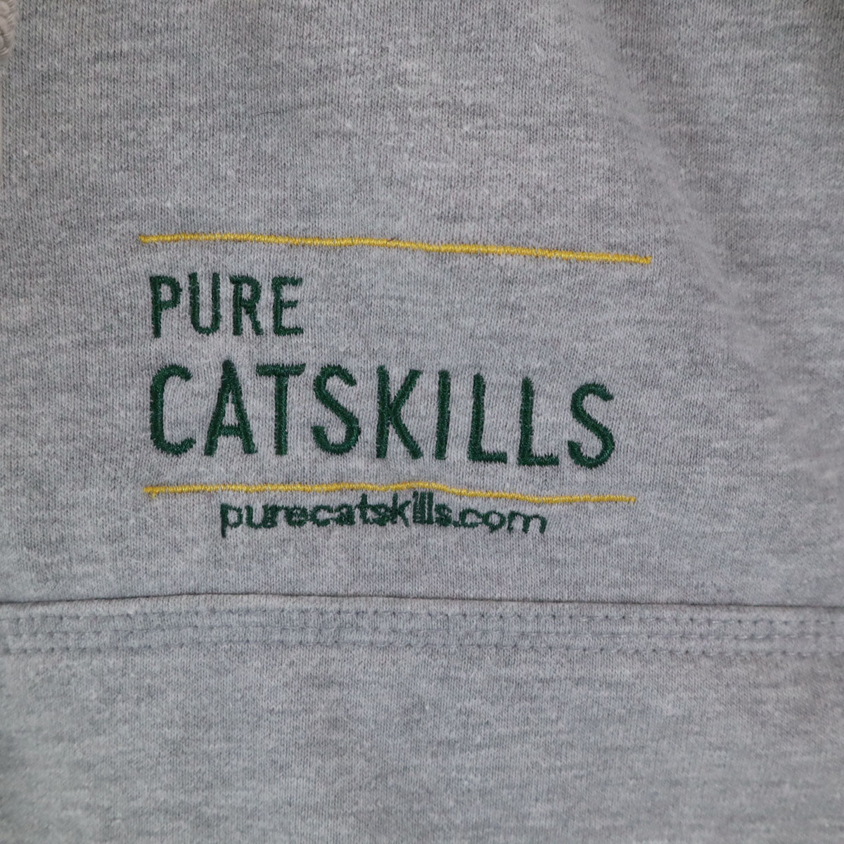 Carhartt カーハート 100617 企業モノ刺繍 長袖 ハーフジップ スウェットパーカー L グレー 裏起毛 メンズ