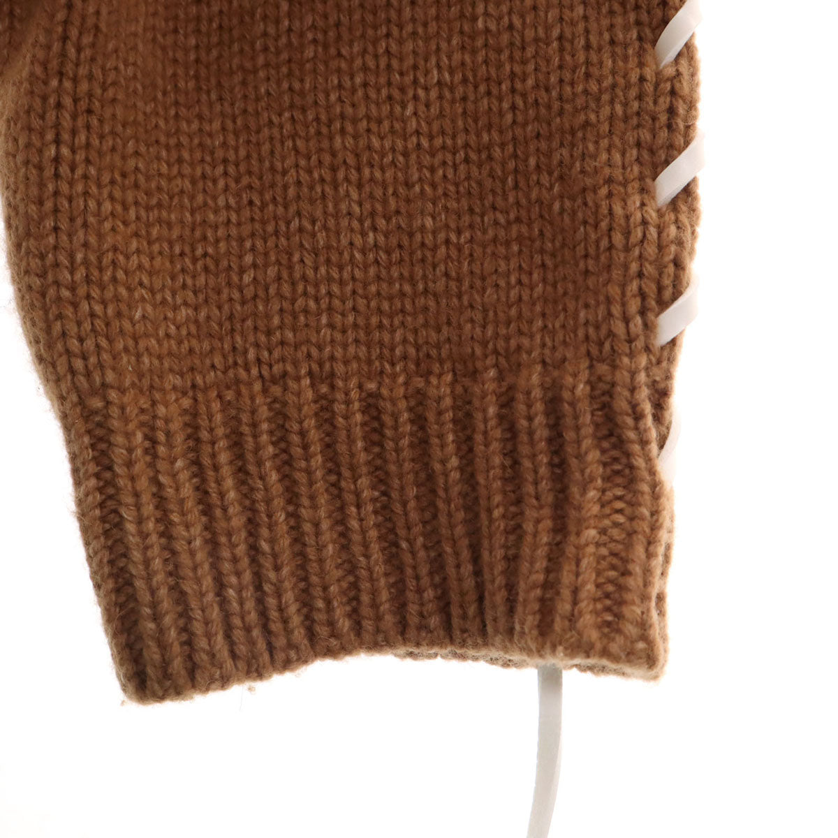 DISCOVERED ディスカバード 23AW 日本製 長袖 レザールーピング セーター 3 ブラウン ニット メンズ