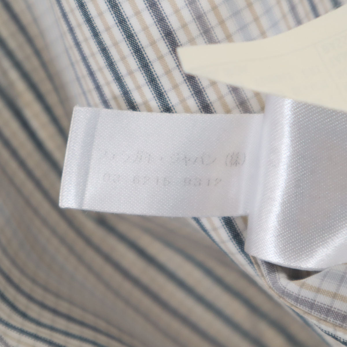 Salvatore Ferragamo サルヴァトーレフェラガモ イタリア製 チェック柄 長袖 ボタンダウンシャツ S ホワイト メンズ