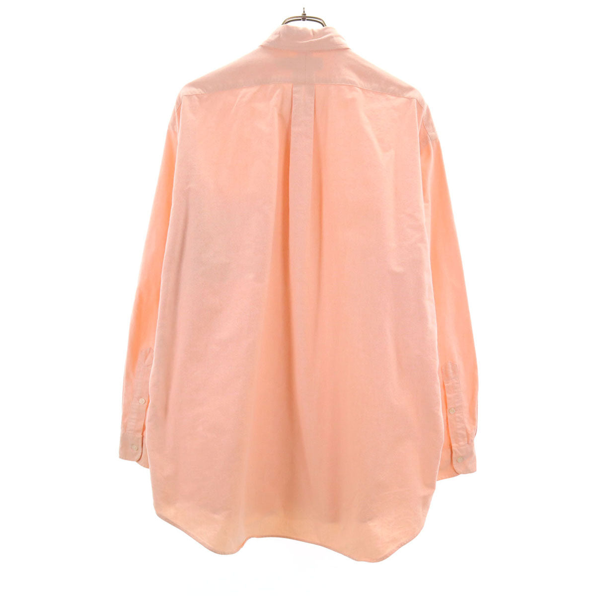 RALPH LAUREN ラルフローレン BIG SHIRT ビッグシャツ 長袖 オックスフォード ボタンダウンシャツ M サーモンピンク メンズ