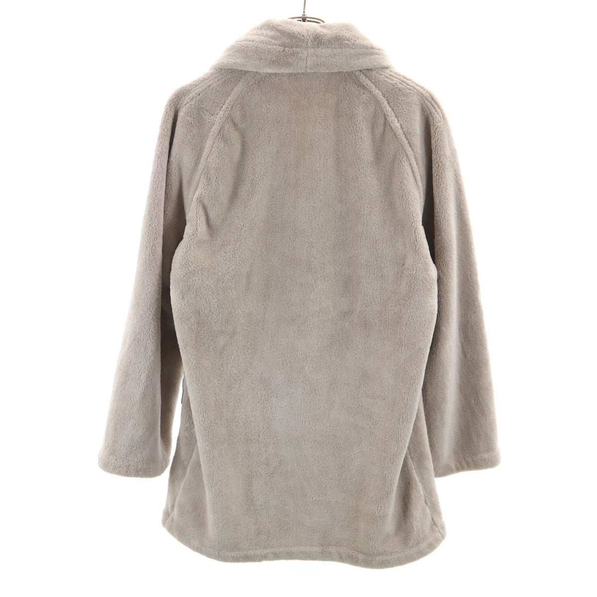 Y's for living ワイズフォーリビング 長袖 ショールカラー フェイクファー カーディガン ベージュ ヨウジヤマモト レディース