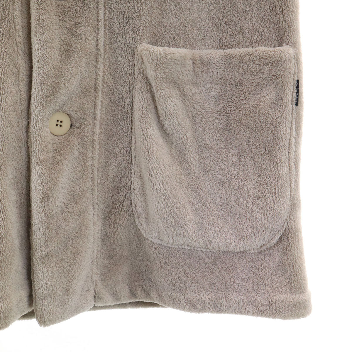 Y's for living ワイズフォーリビング 長袖 ショールカラー フェイクファー カーディガン ベージュ ヨウジヤマモト レディース