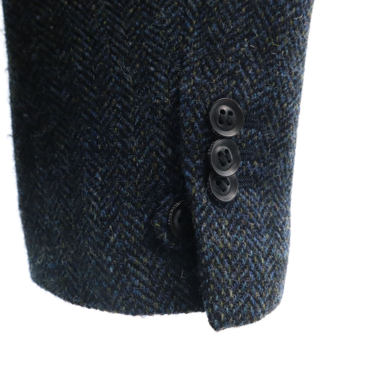 PEARLY GATES パーリーゲイツ 日本製 ヘリンボーン ハリスツイード生地 テーラードジャケット 5 ネイビー Harris Tweed メンズ